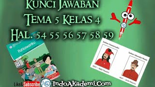 KUNCI JAWABAN Tema 5 Kelas 4 SD/MI Halaman 54 55 56 57 58 59