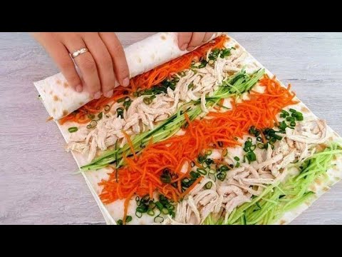 РУЛЕТ ИЗ ЛАВАША Самый Вкусный Вариант! ЗА 5 МИНУТ на Праздничный Стол!