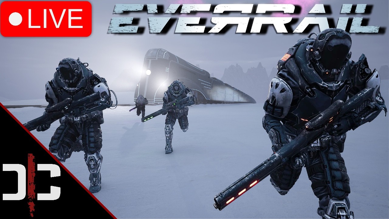 🔴LIVE - EverRail - Fight & Build a Train Base in This Co-Op Open World Survival Crafter