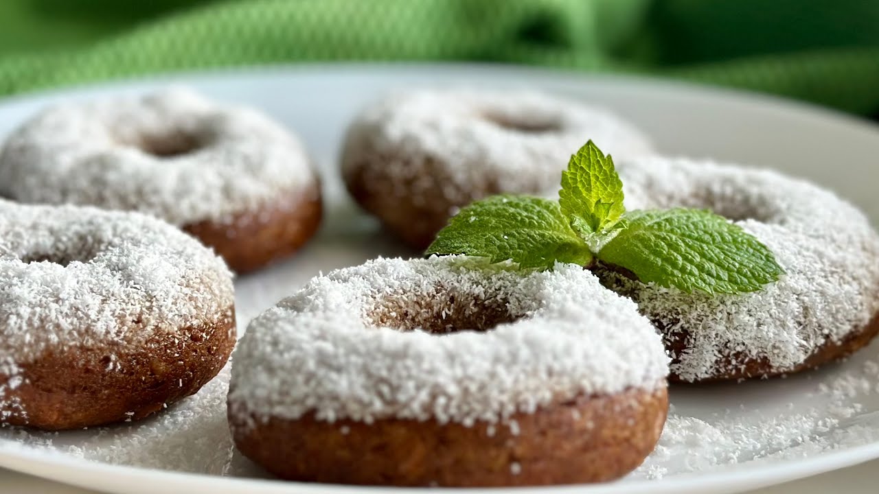 Кокосовые пончики без яиц, глютена и молочных продуктов.