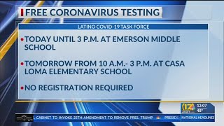 Kern County Latino COVID-19 Task Force offering two free testing sites this week