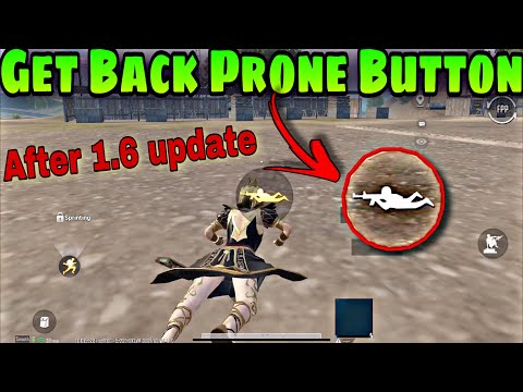 Get Back Prone Button After 2.0 BGMI PUBG MOBILE UPDATE Lying down option not showing crouch merge