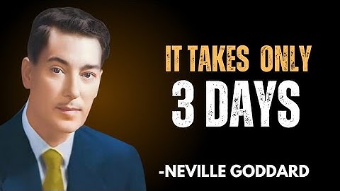 By Neville Goddard - I Always Get What I Visualize In Only 3 Days Using This Belief System#success