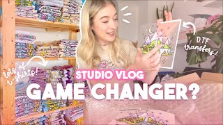 STUDIO VLOG | A Game Changer... Testing the HTVRONT Auto Press for my BIGGEST Product Launch Yet!