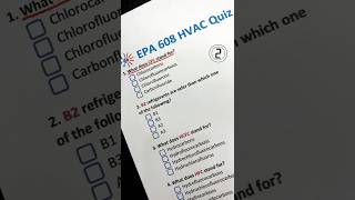 EPA 608 Quiz Challenge – Can You Pass This HVAC Test? #epa608  #hvac  #hvacsystem  #viral  #shorts