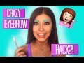 CRAZY EYEBROW HACK?! | Trying Eyebrow Stencils
