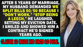 After 5 years of marriage, my husband demanded we split bills 50/50 because I ‘don’t work’…