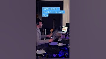 Thumbnail of Post Malone - Psycho ft Ty Dolla $ign #shorts #drums #short #fyp #live