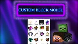 Minecraft Addon Maker: CREATE BLOCK MODEL, USE FUNCTION TO PUT ON PLACEMENT OR DESTROY BLOCK