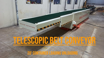 20 Feet & 40 Feet Container Loading Unloading Telescopic Belt Conveyor @orangeconveyorsystems_Chennai