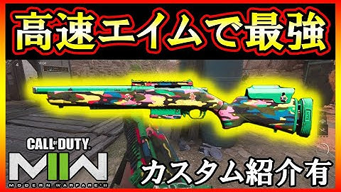 【CoD:MW2】超高速エイム仕様のマークスマンライフル！SP-R 800の機動力重視のカスタム紹介！