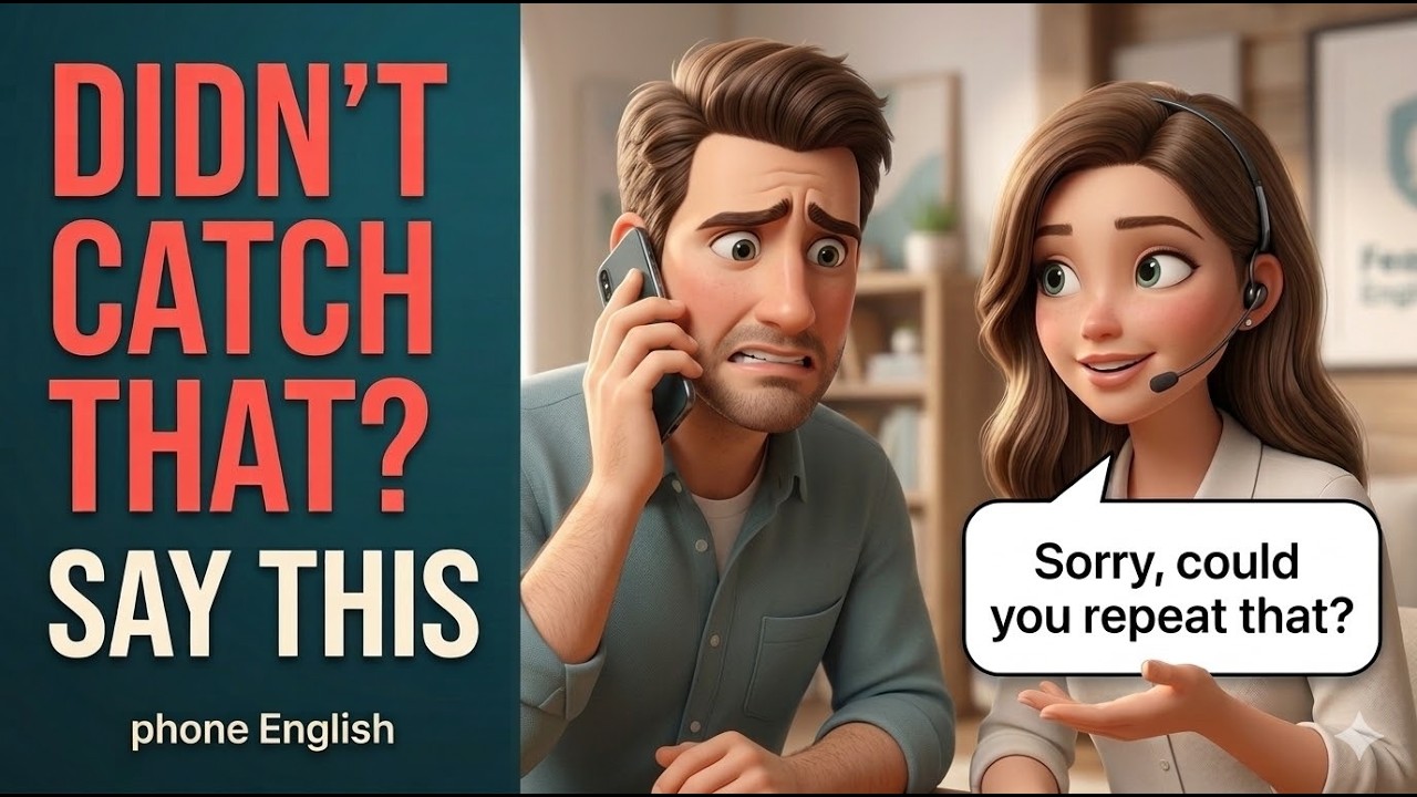 Phone Call English | What to Say When You Don’t Understand (A2–B1)