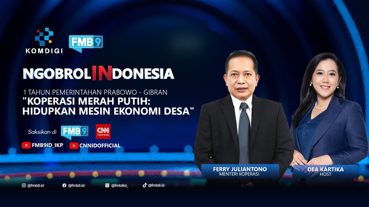 Kopdes/Kel Merah Putih: Menghidupkan Mesin Ekonomi Desa | NgobrolINDONESIA Bersama Ferry Juliantono