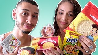 TURKISH SNACKS TASTE TEST IN TURKEY REACTION!! 🇹🇷 #2 | Jay & Rengin