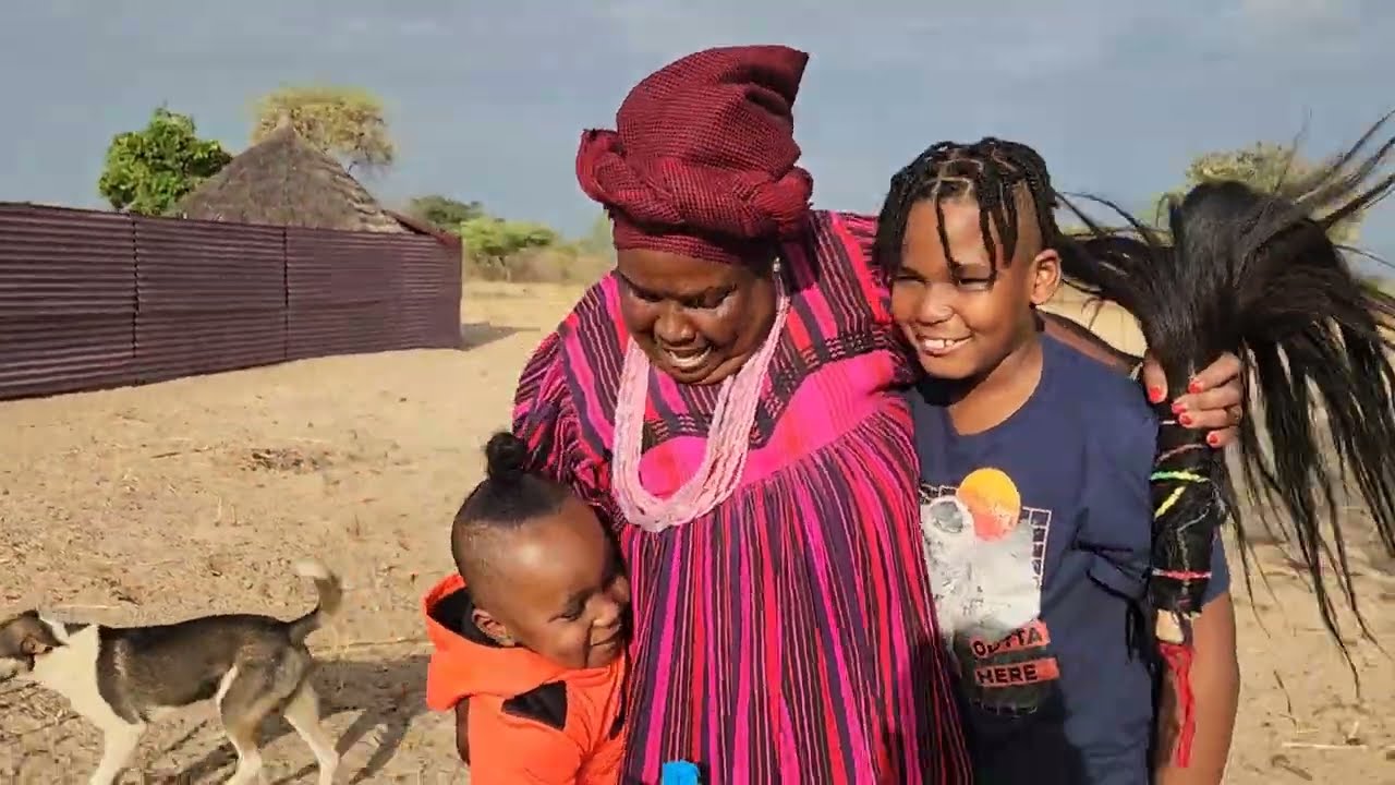 Visiting family in the village of Namibia 🇳🇦  - in Ohangwena Region
