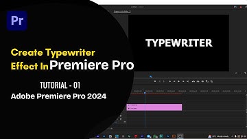 How To Create Typewriter Effect In Premiere Pro