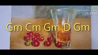 SLOW/SAD BLUES Jam Track for soloing practice,slow tempo on Gm Cm Gm D Gm solo in Gm