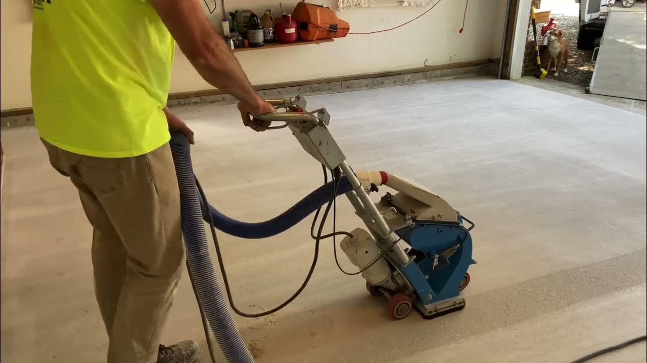 How To DeDusting Concrete by Shotblast YouTube