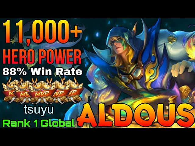 11k MMR Aldous with 88% Win Rate Build - Top 1 Global Aldous by tsuyu - Mobile Legends class=