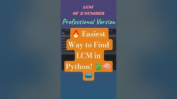 Find LCM of 2 Numbers in Python 🧮 | Easy Trick Explained!