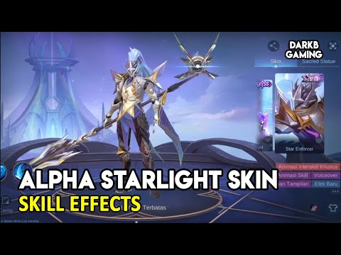 Alpha September 2023 Starlight Skin Skill Effects | Mobile Legends @DarkBGaming