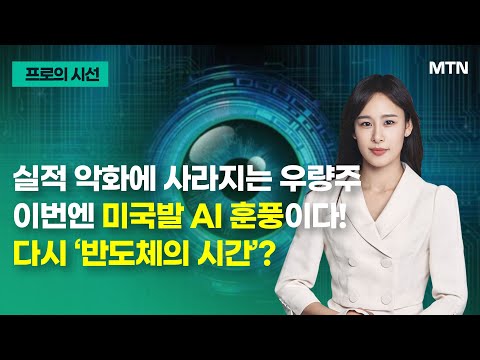 [프로의 시선] 실적 악화에 사라지는 우량주 이번엔 미국발 AI 훈풍이다! 다시 ‘반도체의 시간’? / 머니투데이방송 (증시, 증권)