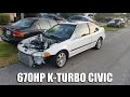 670hp k20 turbo civic kills ferrari 458 gtr z06  more