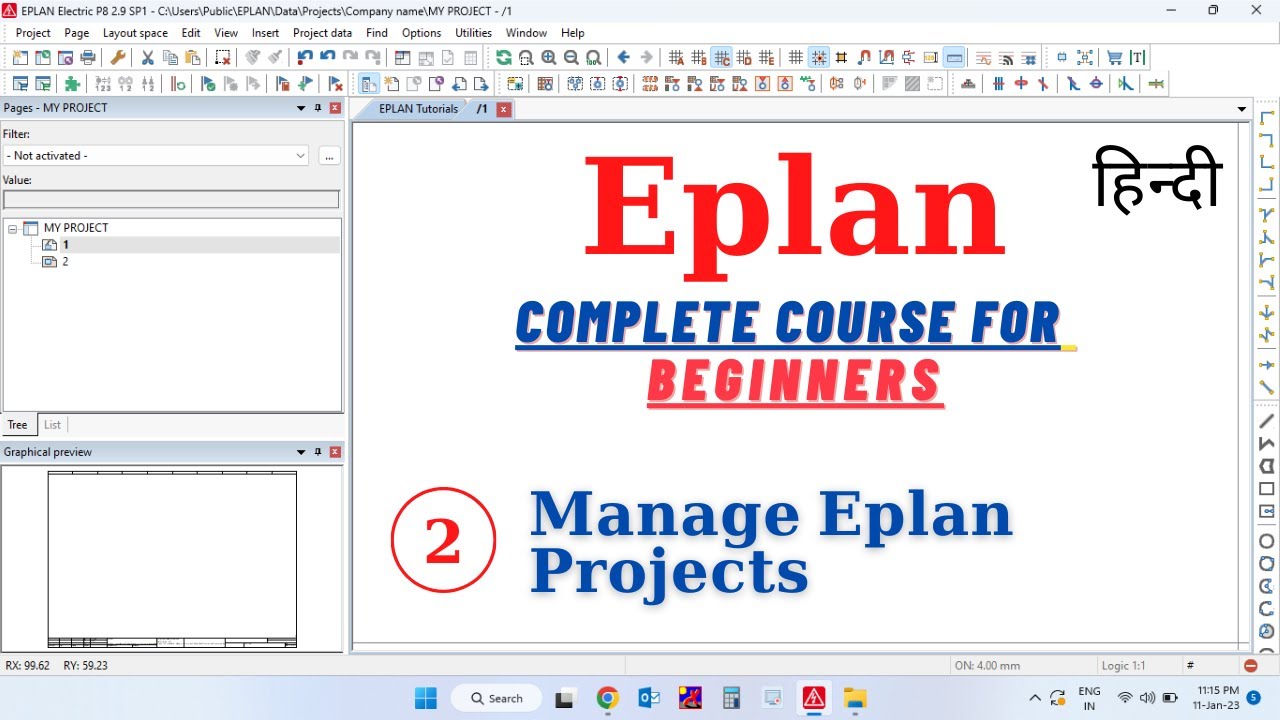Manage Eplan Projects | Eplan Tutorial for Beginners in Hindi |Eplan ...