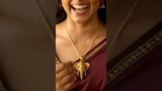 Beautiful Gold Elephant Necklace #usa #usafashion #usastyle #handcraftedJewelry #youtubeshorts