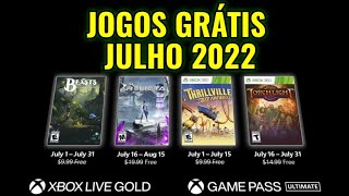 JOGOS GRÁTIS NO XBOX 360 XBOX ONE E XBOX SERIES JANEIRO 2022 XBOX LIVE GOLD  