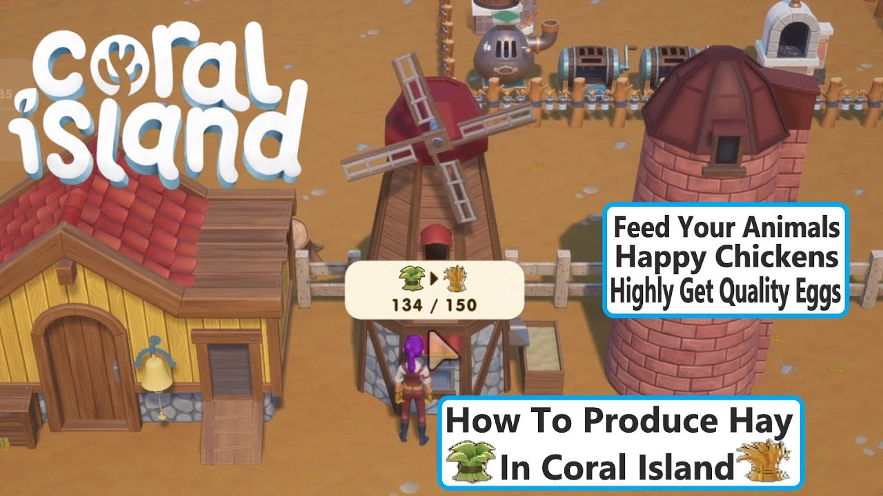 How To Produce Hay In Coral Island? - YouTube