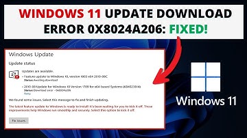 Fix Windows 11 Update Download Error 0x8024a206
