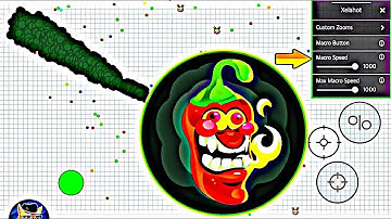 NEW AGARİO MACRO ZOOM X8SPEEDER + XELAHOT MOD MENU!!🧐🤫MACRO KİNG GAMEPLAY!! أغاريو ماكرو الجديد