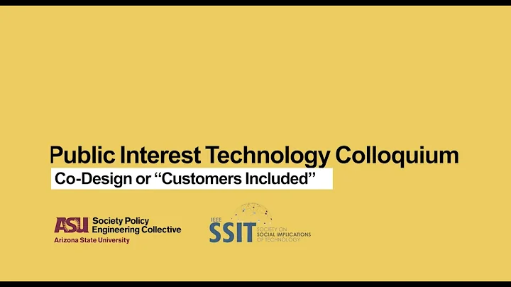 PIT Colloquium Series: Co-design, or "customers in...