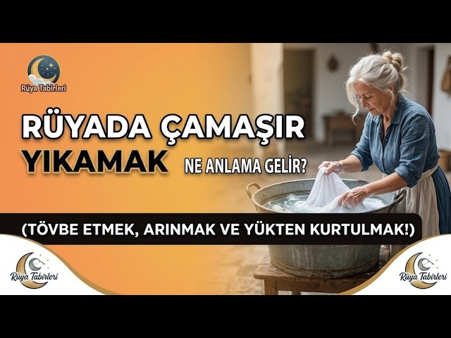 🧼 Rüyada Çamaşır Yıkamak (Tövbe Etmek, Arınmak ve Yükten Kurtulmak)