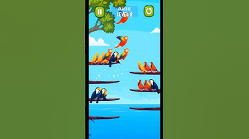 Bird Sort Puzzle Level 8 #short #shorts #ytshort #ytshorts #birdsortcolor #birdsortpuzzle #gaming