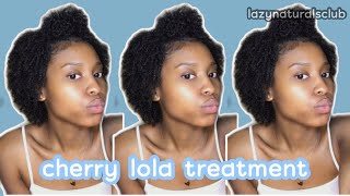 cherry lola treatment 🍒 (max hydration method) | lazynaturalsclub
