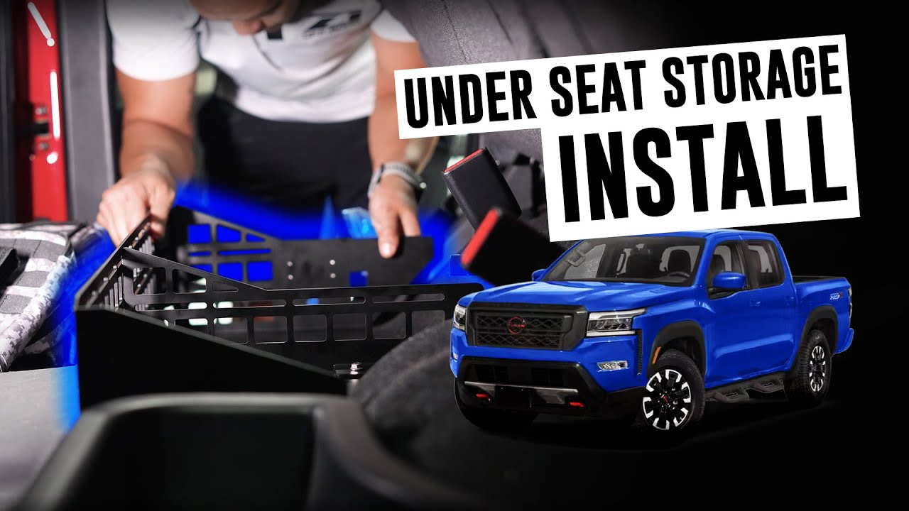 Silverado Crew Cab Under Seat Storage WeatherTech Under Seat Storage For GMC  Sierra 1500 - Black TPE Organizer, Second Row Gmc Sierra Underseat Storage