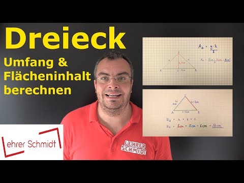 Dreieck - Flächeninhalt und Umfang berechnen | Mathematik | Lehrerschmidt - einfach erklärt!