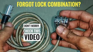 How to open forgotten number lock in 5 mins | Forgot combination lock