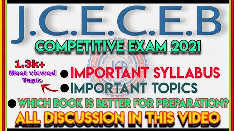 🔴JCECE Important Syllabus discussed | Exam kab se hain?  Jharkhand Combined Exam 2021 #JCECE