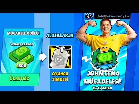 HERKESE ÜCRETSİZ ÖDÜLLER VEREN JOHN CENA MÜCADELESİ | HEPSİNİ BİTİRDİM -Brawl Stars