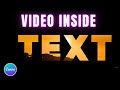 How to add VIDEO Inside TEXT in CANVA for FREE | Easy Tutorial
