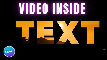 How to add VIDEO Inside TEXT in CANVA for FREE | Easy Tutorial