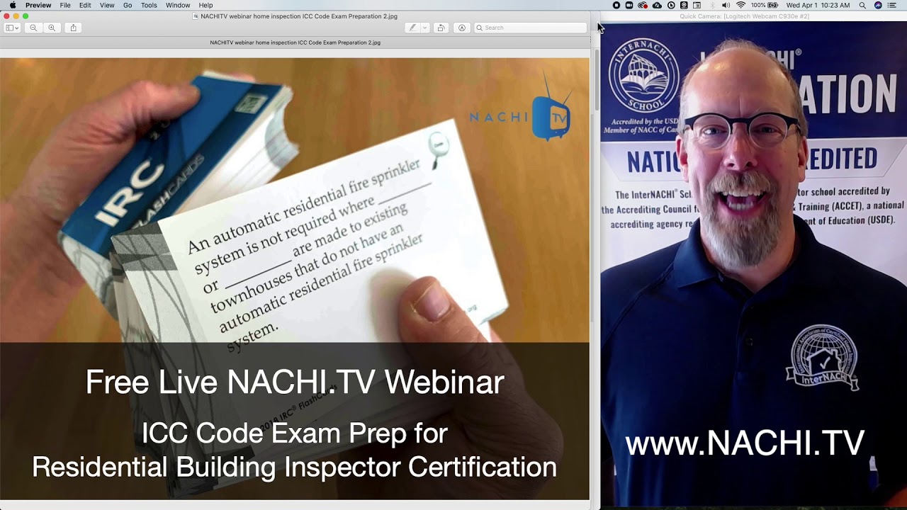 Free Live NACHI Webinar ICC Code Exam Preparation with IRC Code Flashcards