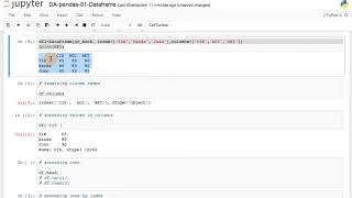 Data Analysis using python: pandas - 01 - DataFrame