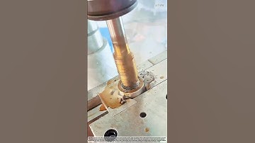 Extremely precise internal thread drilling:the automated CNC system is truly efficient #technology