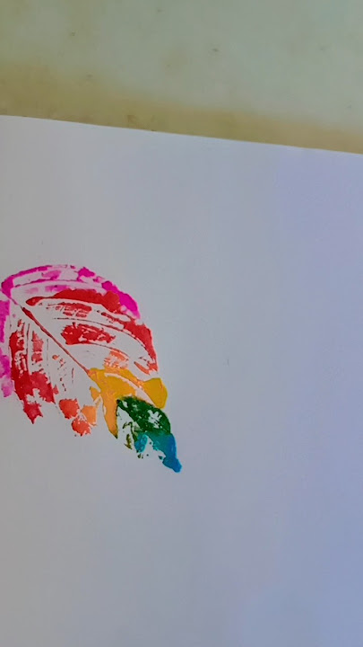 artificial painting of leaf