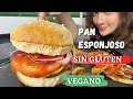 Pan de hamburguesa SIN GLUTEN y VEGANO!!Con patata cocida 🥔( receta carne vegana)