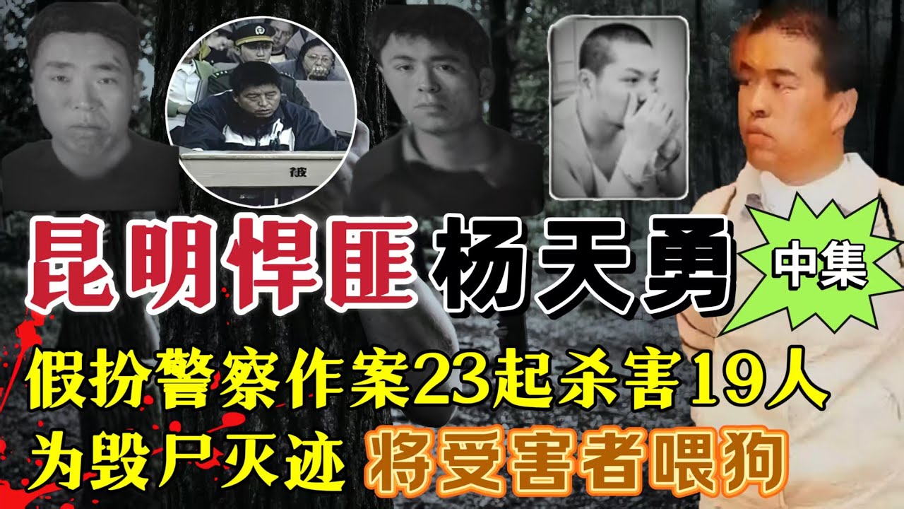 悍匪杨天勇假扮缉毒警、军人，劫车杀人23起，杀害19人，为毁尸灭迹，将受害者喂狗（中集）#案件調查 #真實案件